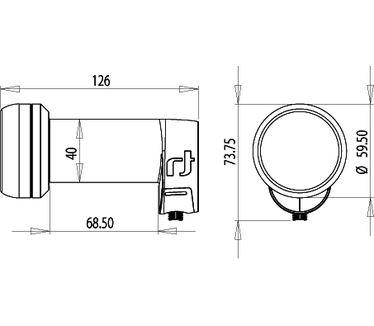 Inverto Black Ultra Single HGLN 40mm LNB