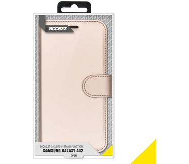 Accezz Wallet Softcase Bookcase Samsung Galaxy A42 - Goud (Galaxy A42) Goud