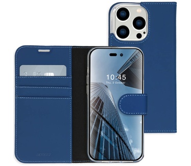 Accezz Wallet Softcase Bookcase iPhone 14 Pro Max - Donkerblauw
