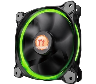 Thermaltake CL-F042-PL12SW-B. Soort: Ventilator, Ventilator diameter: 12 cm, Minimum centrifugesnelheid: 800 RPM. Kleur van het product: Zwart, Belichting: LED. Nominale netspanning: 0,21 A, Typisch stroomverbruik: 2,52 W. Maten ventilator (b x d x h): 12