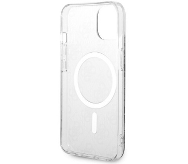 Guess 4G MagSafe Back Case - Apple iPhone 14 Plus (6.7") - Zwart Zwart