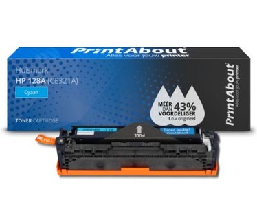 PrintAbout Huismerk HP 128A (CE321A) Toner Cyaan