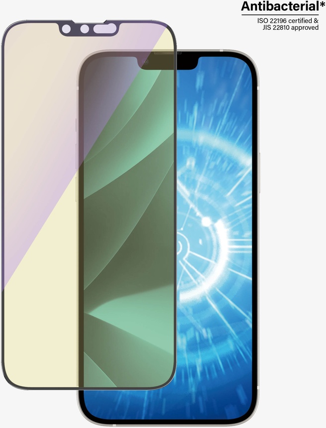 PanzerGlass Ultra Wide Fit, Anti Bluelight (iPhone 14 Plus / 13 Pro Max