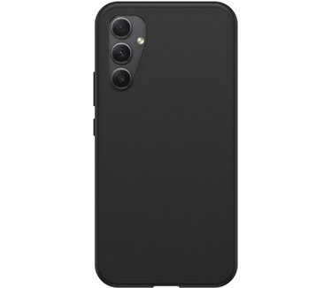 Otterbox OtterBox React-hoesje voor Galaxy A34 5G, schokbestendig, valbestendig, ultradun, beschermende, getest volgens militaire standaard, Antimicrobieel, Zwart (Galaxy A34 5G) Zwart