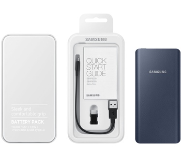 Samsung EB-P3000CN External Battery Pack - 10000mAh - Blauw