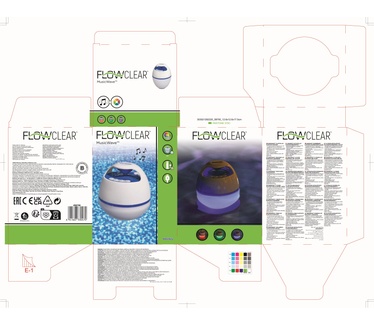 Bestway Flowclear MusicWave Drijvende LED Bluetooth Luidspreker