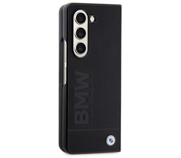 BMW Leather Back Case - Samsung Galaxy Fold 5 (F946) - Zwart Zwart