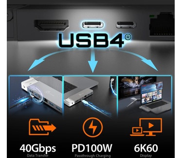 j5create JCD395-N 4K60 Elite Pro USB4®-hub met MagSafe®-kit