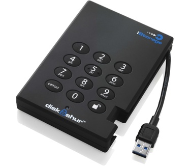 iStorage diskAshur 256-bit 320GB Zwart
