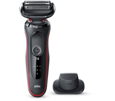 Braun Series 5 50-R1200s Elektrisch Scheerapparaat Met Precisietrimmer, Rood