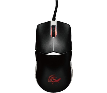 Ducky Feather Gaming Maus, ARGB - Huano Switches, black/white