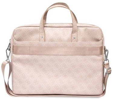 Guess 4G Triangle Logo Laptop Tas - 15/16 inch - Roze Roze
