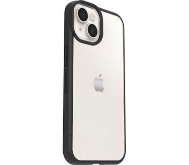 Otterbox OtterBox React-hoesje voor iPhone 14 Plus, schokbestendig, valbestendig, ultradun, beschermende, getest volgens militaire standaard, Antimicrobieel, Black Crystal, Geen retailverpakking