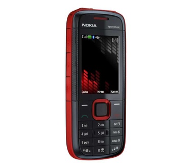 Nokia 5130 XpressMusic Rood, Zwart