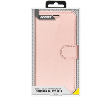 Accezz Wallet Softcase Booktype (Galaxy A21s) Rosé Goud