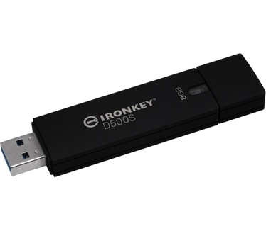 Kingston IronKey D500S Standard 8GB Zwart
