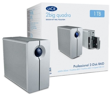 LaCie 2big Quadra 2TB Zilver