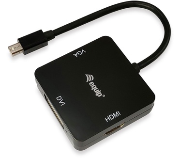 Equip Mini DisplayPort to VGA / HDMI / DVI Adapter