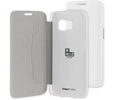 BeHello Samsung Galaxy S6 Edge Book Case White