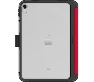 Otterbox OtterBox Symmetry Folio-hoes voor iPad 10th gen, schokbestendig, valbestendig, dunne beschermende folio-hoes, getest volgens militaire standaard, Rood, Geen retailverpakking