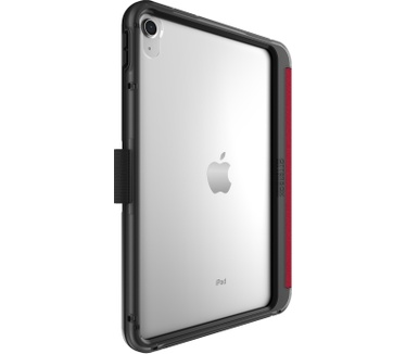 Otterbox OtterBox Symmetry Folio-hoes voor iPad 10th gen, schokbestendig, valbestendig, dunne beschermende folio-hoes, getest volgens militaire standaard, Rood