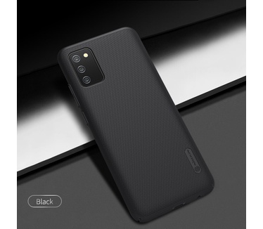 Nillkin Frosted Shield Hard Case - Samsung Galaxy A02s Zwart