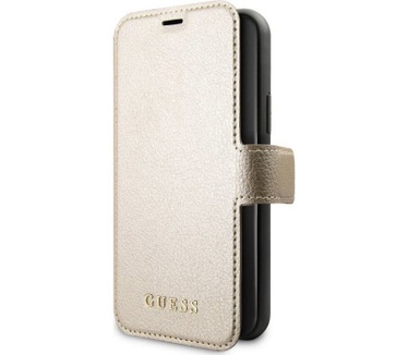 Guess Iridescent Book Case Apple iPhone 11 Pro Max (6.5") - Goud  Goud