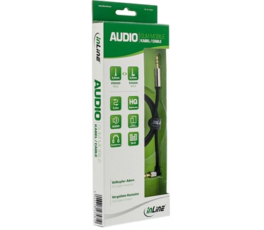 InLine 10m 3.5mm - 3.5mm Zwart