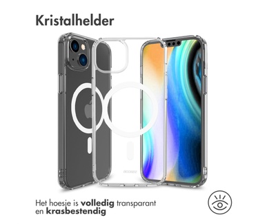 Accezz Clear Backcover met MagSafe iPhone 14 Plus - Transparant