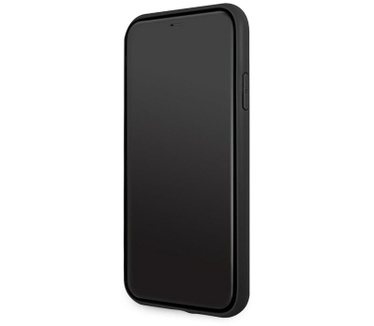 BMW Debossed Leather Back Case - Apple iPhone 11 (6.1") - Zwart Zwart