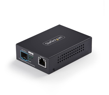 Startech.com 10GbE SFP+ Glasvezel Media Converter, 10 Gigabit Ethernet RJ-45 naar 10GBASE-X SFP+, Single-Mode, Multi-Mode, 16K Jumbo Frames, TAA