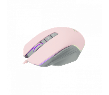 White Shark GARETH Pink Computermuis - Grijs,Roze