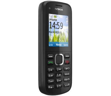 Nokia C1-02 Zwart
