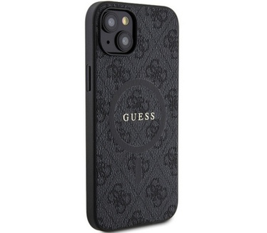 Guess 4G MagSafe Back Case - Apple iPhone 15 Plus (6.7") - Zwart Zwart