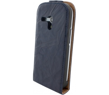 Mobiparts Mobiparts Vintage Flip Case Samsung Galaxy S3 Mini Navy Blue