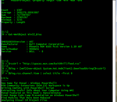 Microsoft Windows PowerShell - Vista