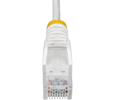 Startech.com 1m Dunne CAT6 Ethernet Kabel, Wit, Snagless, 100W PoE, UTP, LSZH, 28AWG Pure Koperdraad, Slim RJ45 Netwerk Patchkabel met Trekontlasting, Fluke Getest