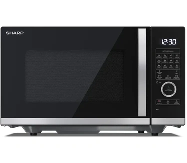 Sharp Mikrobang? krosnel? Microwave Oven with Grilis and Convection YC-QC254AE-B Free standing, 25 L, 900 W, Convection, Grilis, Juodas