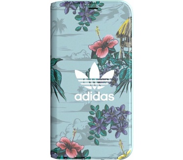 Adidas Floral Book Case voor Apple iPhone X/XS (5.8") - Grijs Grijs