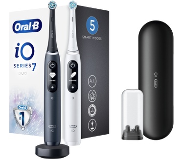 Oral-B Oral-B iO - 7 - Black & White Elektrische Tandenborstels Ontworpen Door Braun