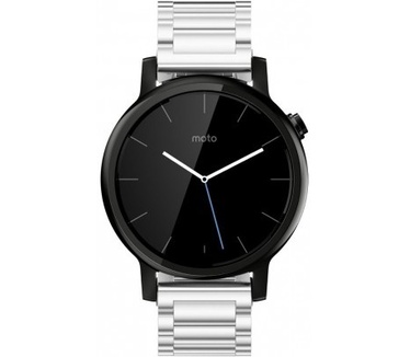 qMust Metalen armband voor Motorola Moto 360 42mm Men (2nd gen) - Silver