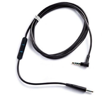 Bose QuietComfort 25 Audio kabel met microfoon voor Apple Zwart