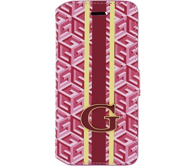 Guess G-Cube Folio Book Case for Samsung Galaxy S6 Edge - Red