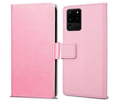 qMust Samsung Galaxy S20 Ultra Wallet Hoesje Roze