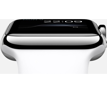 Apple Watch (sportbandje, 38mm) Zilver (Wit)