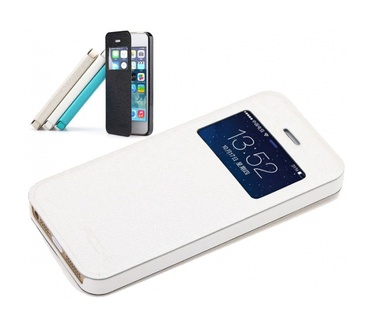 Rock ROCK Leather case Apple iPhone 5 en 5S (EXCEL Serie white)