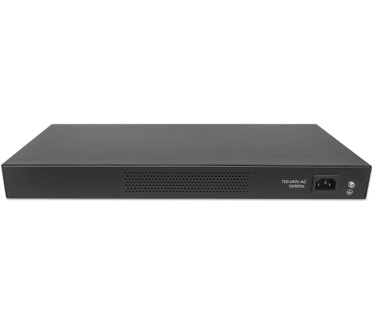 Intellinet 24-Port Gigabit Ethernet Switch with 10 GbE Uplink, 24 x 10/100/1000 Mbps RJ45 Ports & 2 x 10 GbE SFP+ open slots, IEEE 802.3az (Energy Efficient Ethernet), 19" Rackmount, Metal (Euro 2-pin plug)