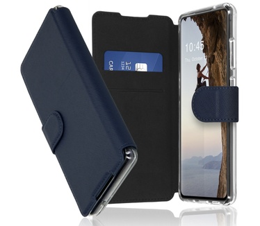 Accezz Xtreme Wallet Bookcase Samsung Galaxy S21 FE - Donkerblauw