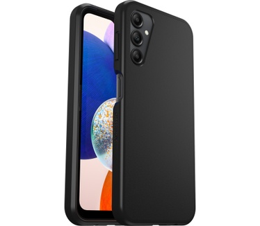 Otterbox OtterBox React-hoesje voor Galaxy A14 5G, schokbestendig, valbestendig, ultradun, beschermende, getest volgens militaire standaard, Antimicrobieel, Zwart, Geen retailverpakking