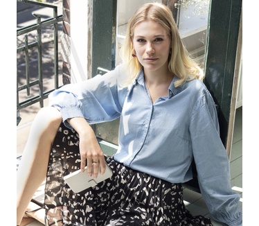 Selencia Echt Lederen Bookcase Samsung Galaxy S21 Plus - Lichtgrijs